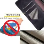 S21 5G Phone Case – For Galaxy S21, S21 Plus & S21 Ultra – PU Leather Wallet Flip Cover with Card Holder, RFID Blocking, Kickstand & Shockproof TPU Inner Shell – Free UK Shipping