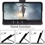 S21 5G Phone Case – For Galaxy S21, S21 Plus & S21 Ultra – PU Leather Wallet Flip Cover with Card Holder, RFID Blocking, Kickstand & Shockproof TPU Inner Shell – Free UK Shipping