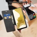 S21 5G Phone Case – For Galaxy S21, S21 Plus & S21 Ultra – PU Leather Wallet Flip Cover with Card Holder, RFID Blocking, Kickstand & Shockproof TPU Inner Shell – Free UK Shipping