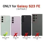 Samsung Galaxy S23 FE Wallet Case with RFID Blocking - PU Leather Folio Flip Cover, Credit Card Holder, Kickstand, Shockproof Protective Phone Case - Black