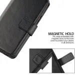 Huawei Honor 8 Pro Black PU Leather Wallet Case with Stand & Magnet