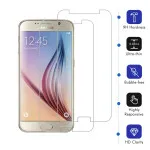 Samsung S6 Screen Protector Bubble Clear Tempered Glass 9H Hardness, High Transparency, Dust-Free- (2 Pack)