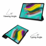 Stylish Galaxy Tab A 10.5 Case T590 T595 T597 2018 Release, Slim Light Stand Hard Shell Cover Smart Case for Galaxy Tab A 10.5-Inch Tablet SM-T590/T595/T597 -Black