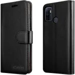Oppo A53s 2020 Leather Wallet Case - Magnetic Stand Heavy Duty Cover