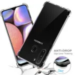 Samsung A21 Bumper Case Clear TPU Cover Protective Shockproof Slim Case, Crystal Clear