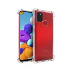 Samsung A21s Bumper Case with Minimalist Design, Shockproof Slim Cover, Crystal Clear