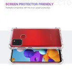 Samsung A21s Bumper Case with Minimalist Design, Shockproof Slim Cover, Crystal Clear