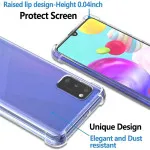 Samsung A41 Bumper Clear Case Cover Protective Shockproof Slim Cover, Crystal Clear